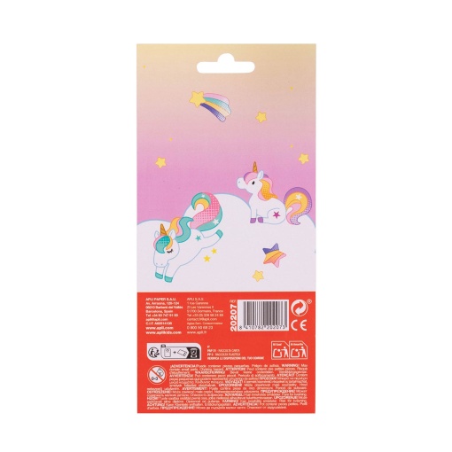 Autocolantes APLI Kids unicórnios puffy - 1 folha