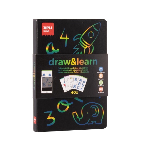 Quadro LCD com modelos para pintar APLI Kids