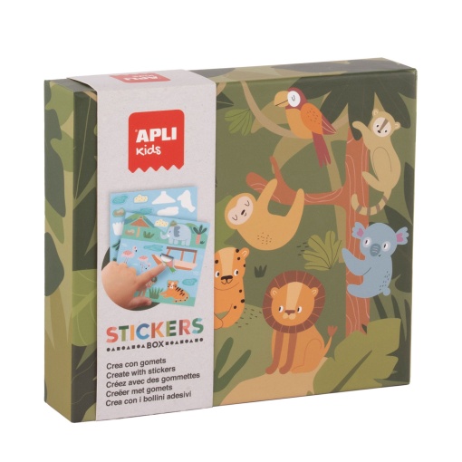 Stickers geométricos - safari APLI Kids