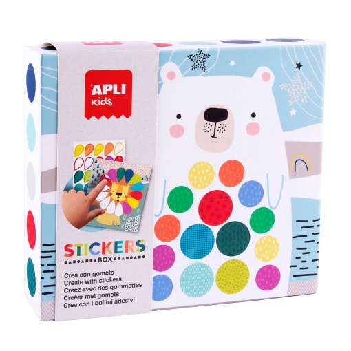 Stickers geométricos - urso APLI Kids