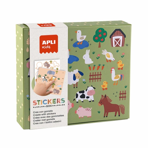 Stickers geométricos - animais e o seu habitat APLI Kids