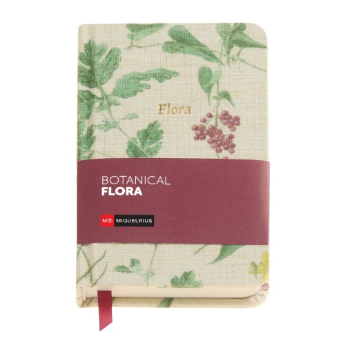 Caderno A6 liso MIQUELRIUS Botanical Flora Mediterrâneo 96 folhas 80g