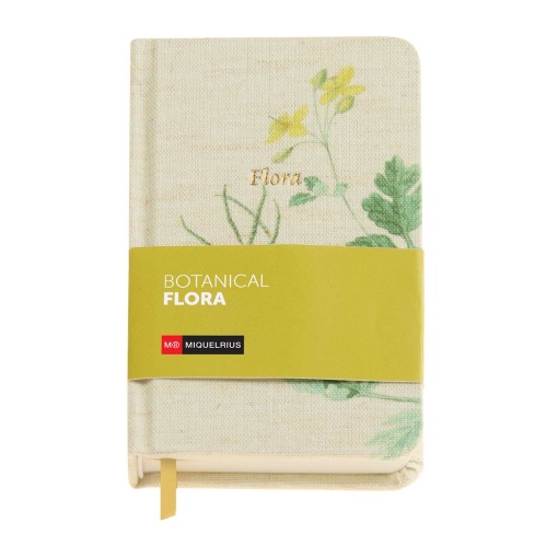 Caderno A6 liso MIQUELRIUS Botanical Flora Celidónia 96 folhas 80g