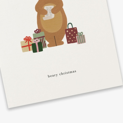 Postal KARTOTEK Christmas Bear "Berry Christmas"