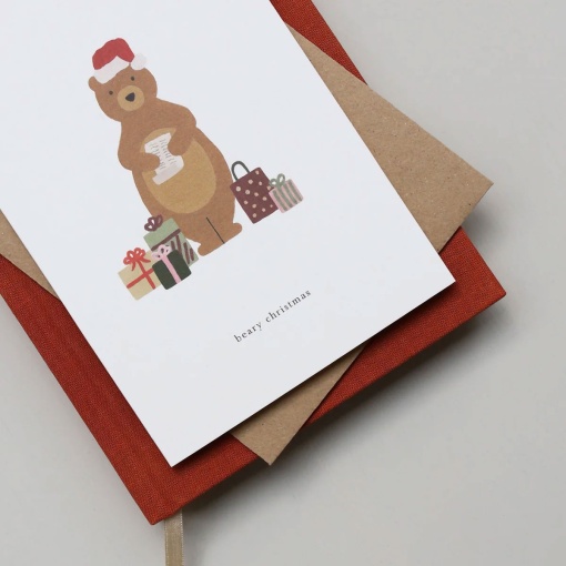 Postal KARTOTEK Christmas Bear "Berry Christmas"