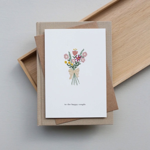 Postal KARTOTEK Wedding Flowers "To the happy couple"