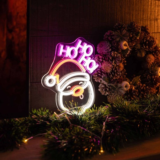 Placa LED com efeito néon It's a Sign - Pai Natal LEGAMI It's Christmas Time