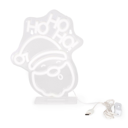 Placa LED com efeito néon It's a Sign - Pai Natal LEGAMI It's Christmas Time