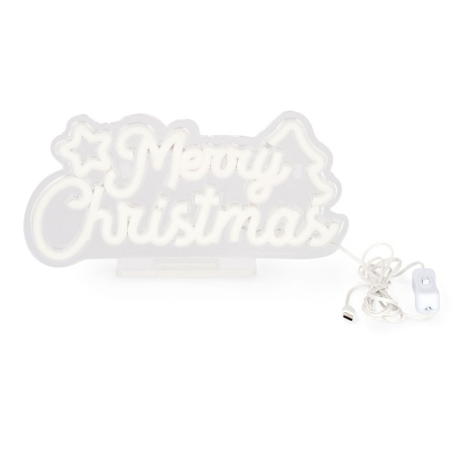 Placa LED com efeito néon It's a Sign - Merry Christmas LEGAMI It's Christmas Time