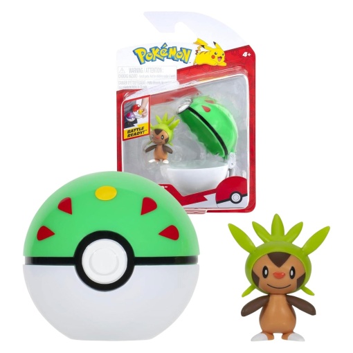 Pokémon Clip n'Go - Chespin + bola de amizade