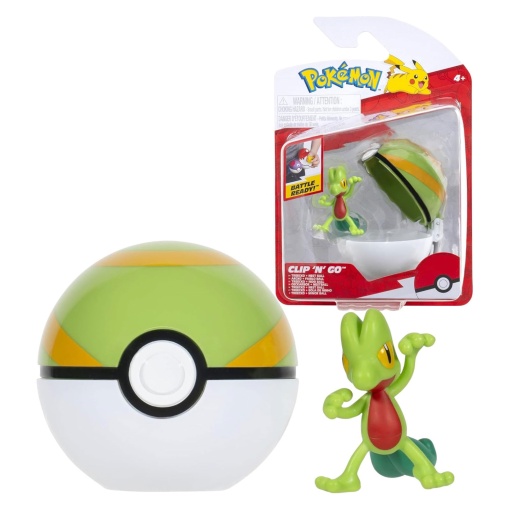 Pokémon Clip n'Go - Treecko + bola de ninho