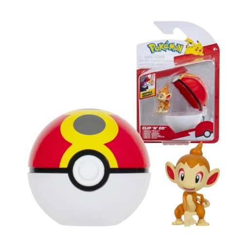 Pokémon Clip n'Go - Chimchar + bola de repetição