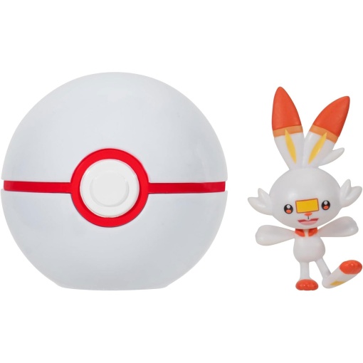 Pokémon Clip n'Go - Scorbunny + bola presenteada