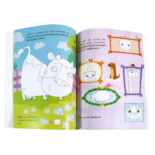 Livro de atividades 50+ - animais EUROPRICE