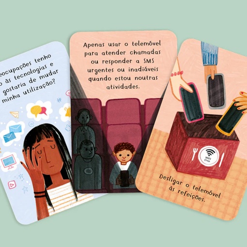 Flashcards - larga o telemóvel THE HAPPY GANG