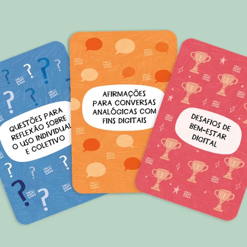 Flashcards - larga o telemóvel THE HAPPY GANG