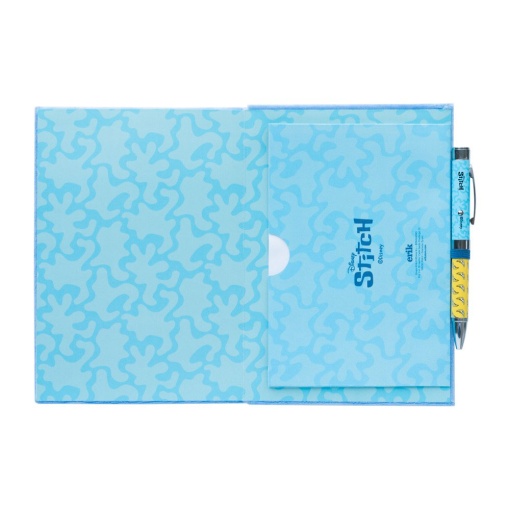 Caderno de pelúcia A5 DISNEY Stitch Tropical pontilhado 90 folhas 100g