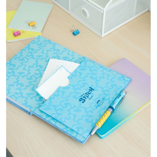 Caderno de pelúcia A5 DISNEY Stitch Tropical pontilhado 90 folhas 100g