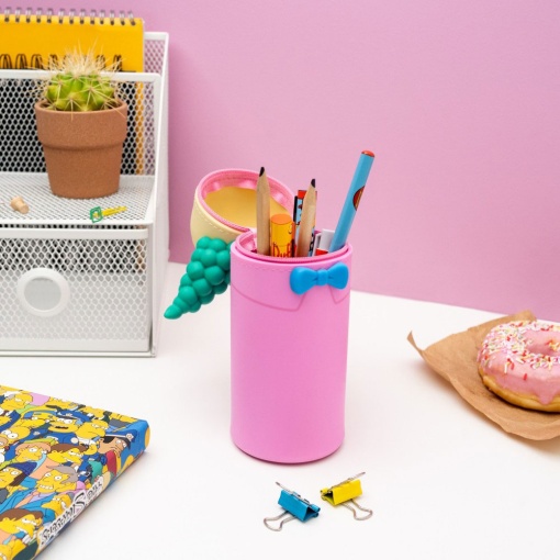 Estojo escolar de silicone 3D THE SIMPSONS