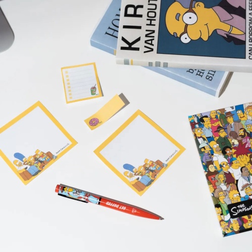Planificador semanal com notas adesivas THE SIMPSONS