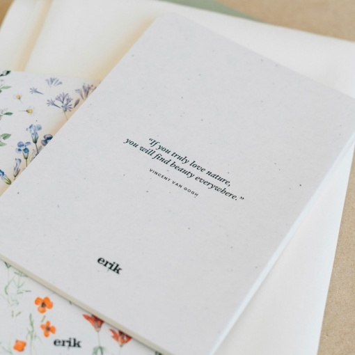 Conjunto 3 cadernos A6 Wild Flowers