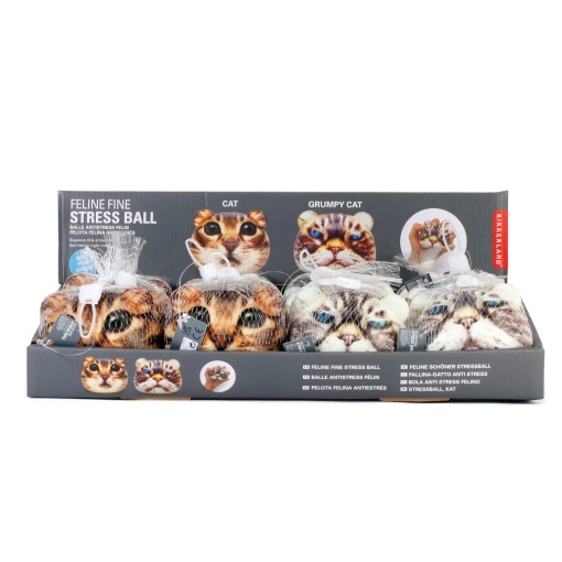 Bola anti-stress felino sortido KIKKERLAND