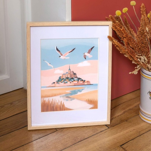 Pintar por números La Petite Épicerie Petit Pinceau 24,5x32,5cm - Monte Saint Michel