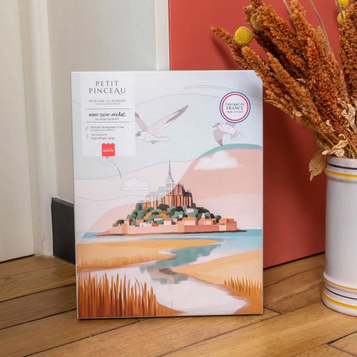 Pintar por números La Petite Épicerie Petit Pinceau 24,5x32,5cm - Monte Saint Michel