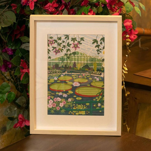 Pintar por números La Petite Épicerie Petit Pinceau 24,5x32,5cm - Estufa de nenúfares