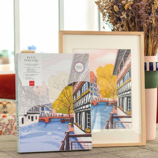 Pintar por números La Petite Épicerie Petit Pinceau 24,5x32,5cm - A piscina