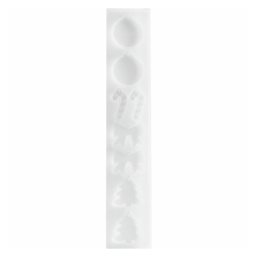 Molde de silicone 4 pendentes de Natal 4X21,5X0,5cm RICO DESIGN