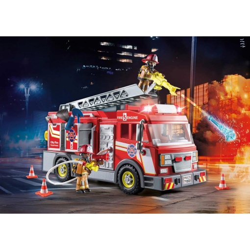 PLAYMOBIL City Action carro dos bombeiros com luzes e som