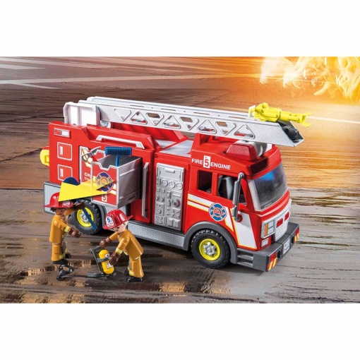 PLAYMOBIL City Action carro dos bombeiros com luzes e som