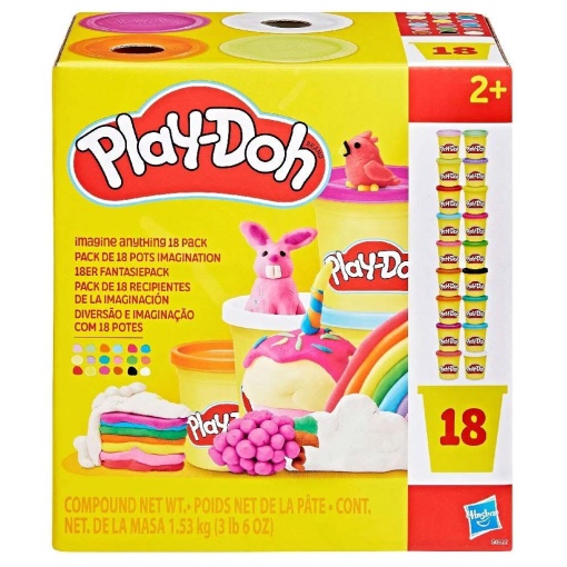 Plasticina diversão e imaginação PLAY-DOH HASBRO (18 potes)