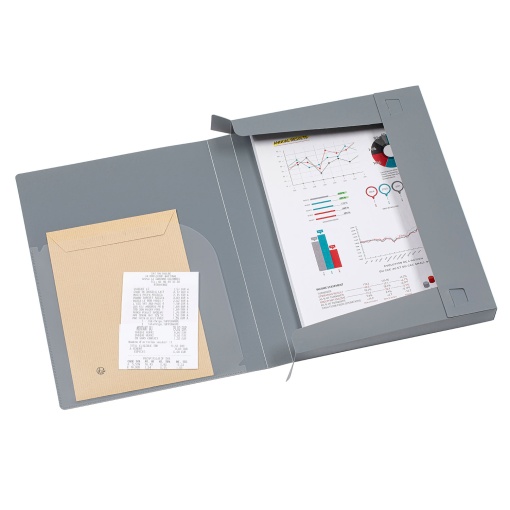 Pasta de elásticos A4 VIQUEL Mineral lombada de 30mm sortidas