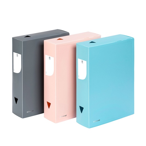 Caixa de arquivo morto VIQUEL Mineral A4 lombada de 80mm sortido