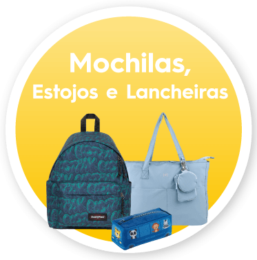mochilas, estojos e lancheiras