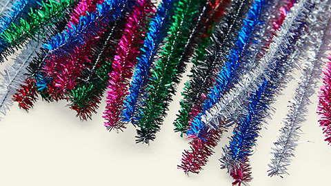 Purpurinas, Olhos, Penas e Chenille